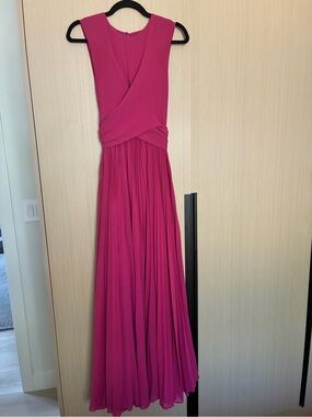 Fame and Partners Hot Pink Sleeveless Maxi Dress